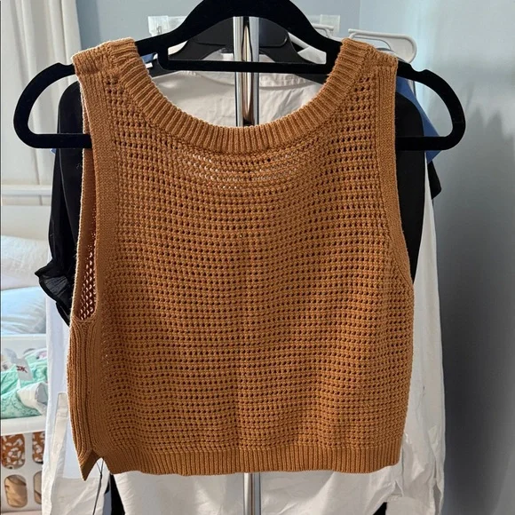 NWT Lulus Brown Sweater Sleeveless Tank - Picture 4 of 4
